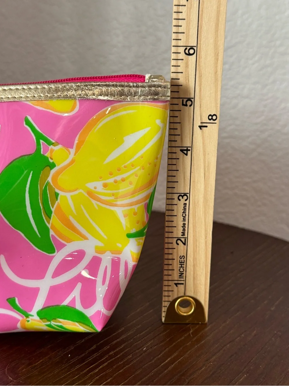 Lilly Pulitzer Estée Lauder Pink & Yellow Lemon Makeup Bag Pouch